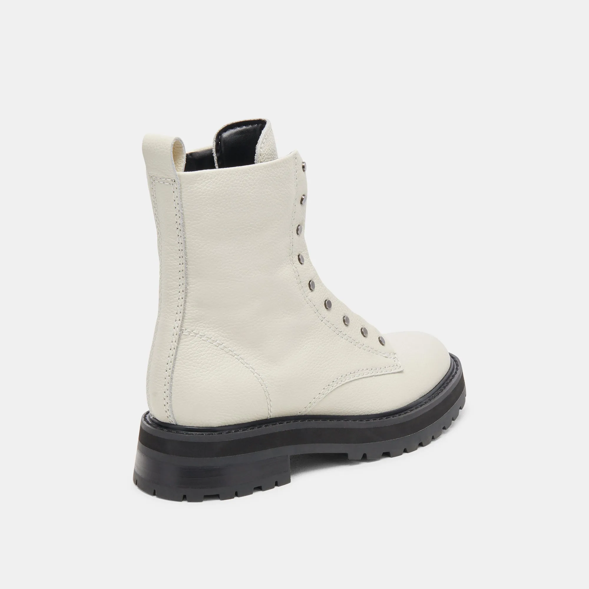 RANIER STIEFEL IN WEISSEM LEDER
