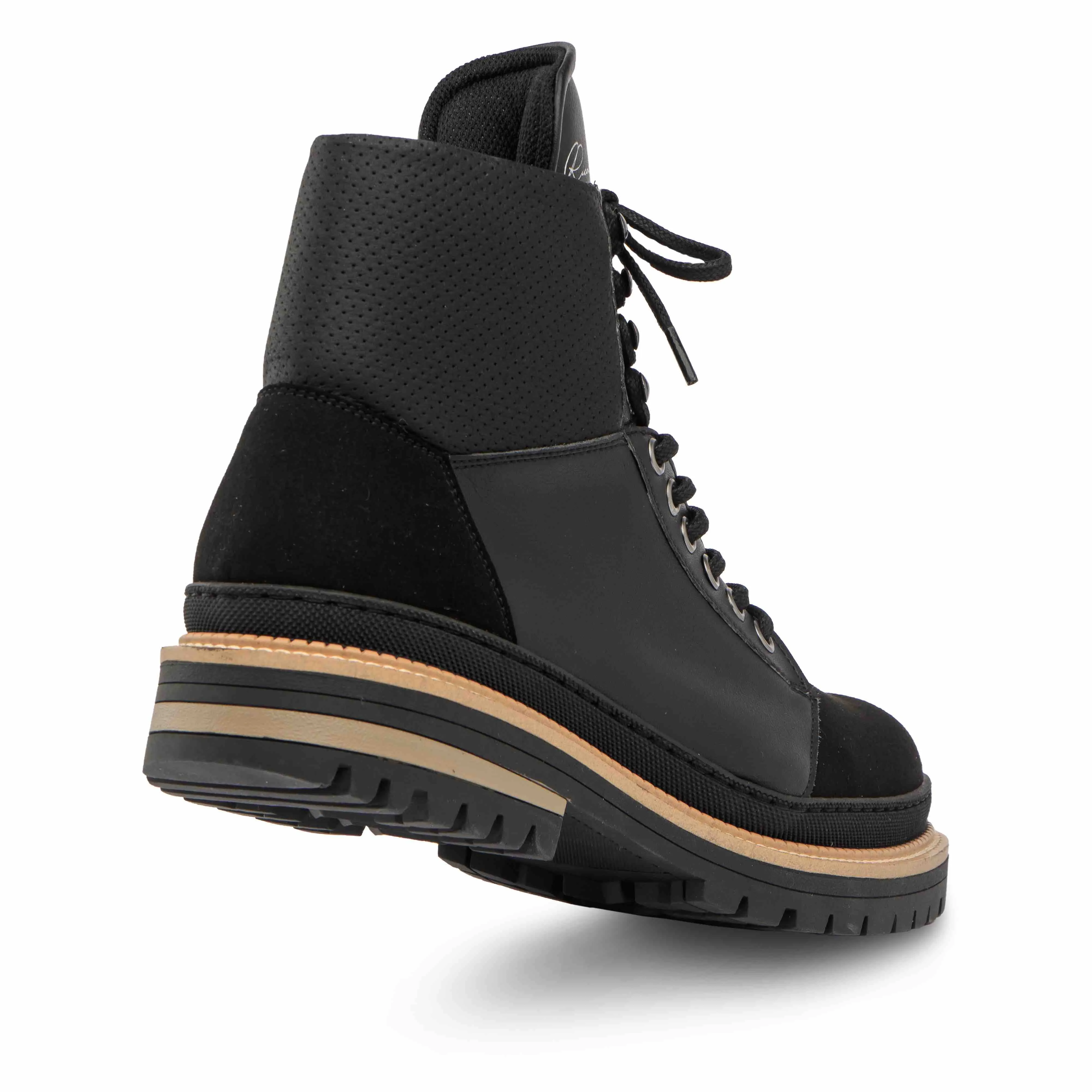 RC Herren Vegane Lederstiefel | Schwarz