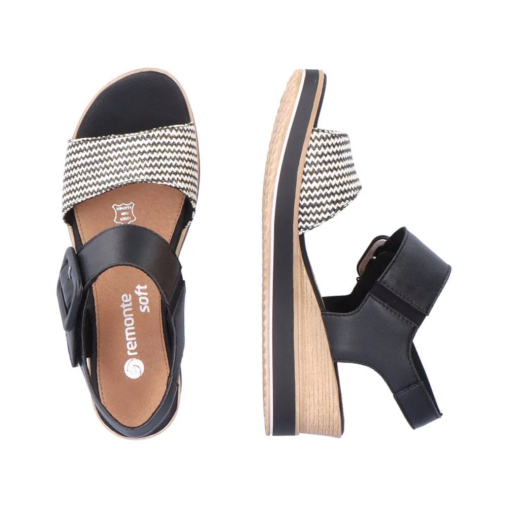 REMONTE D6453 02 Keil-Sandalette