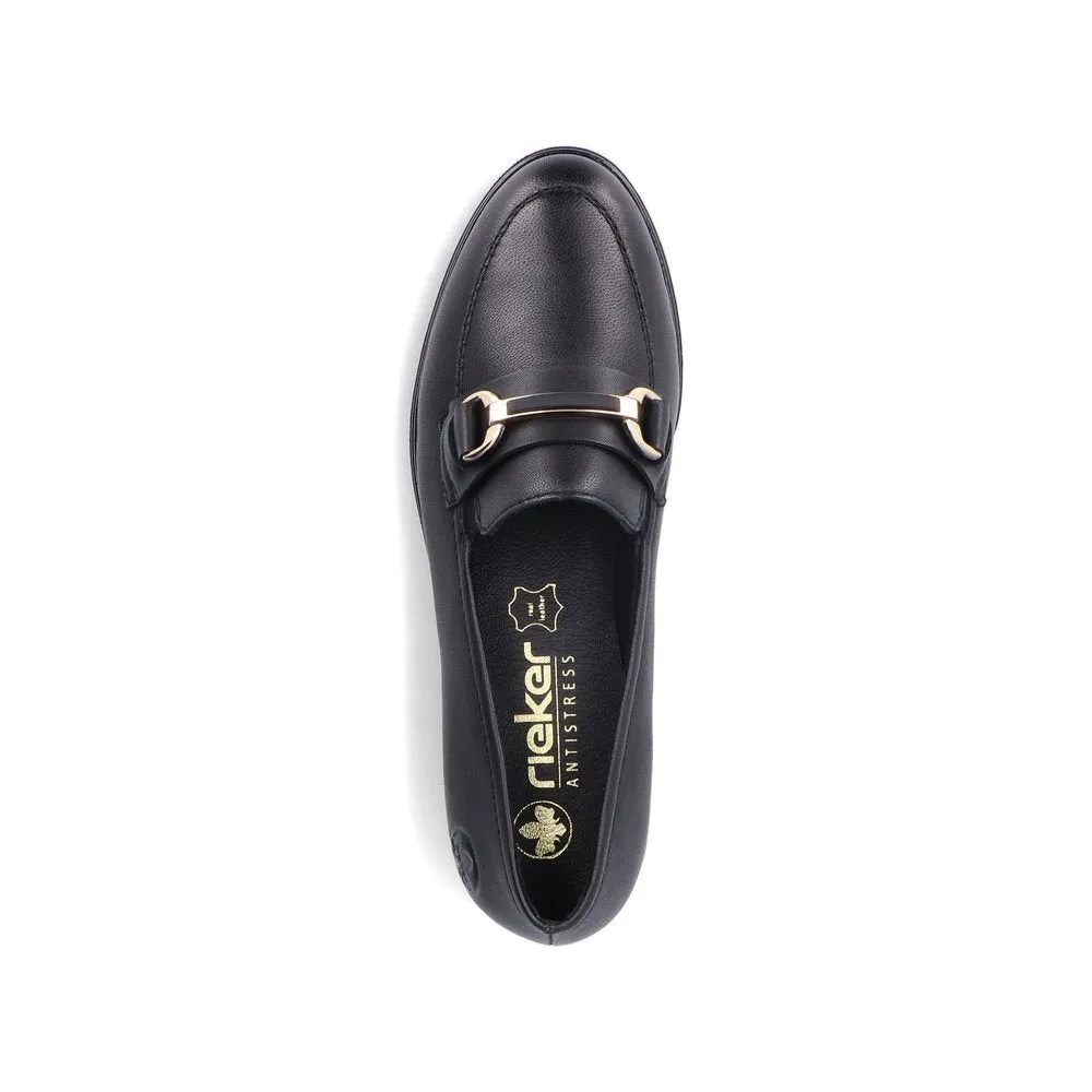 Rieker Schuhe 46262-01 Schwarzer Slip-On