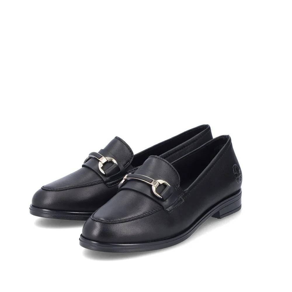 Rieker Schuhe 46262-01 Schwarzer Slip-On