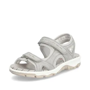 Rieker Schuhe 68866-40 Grau Mehrfarbig Klettverschluss
