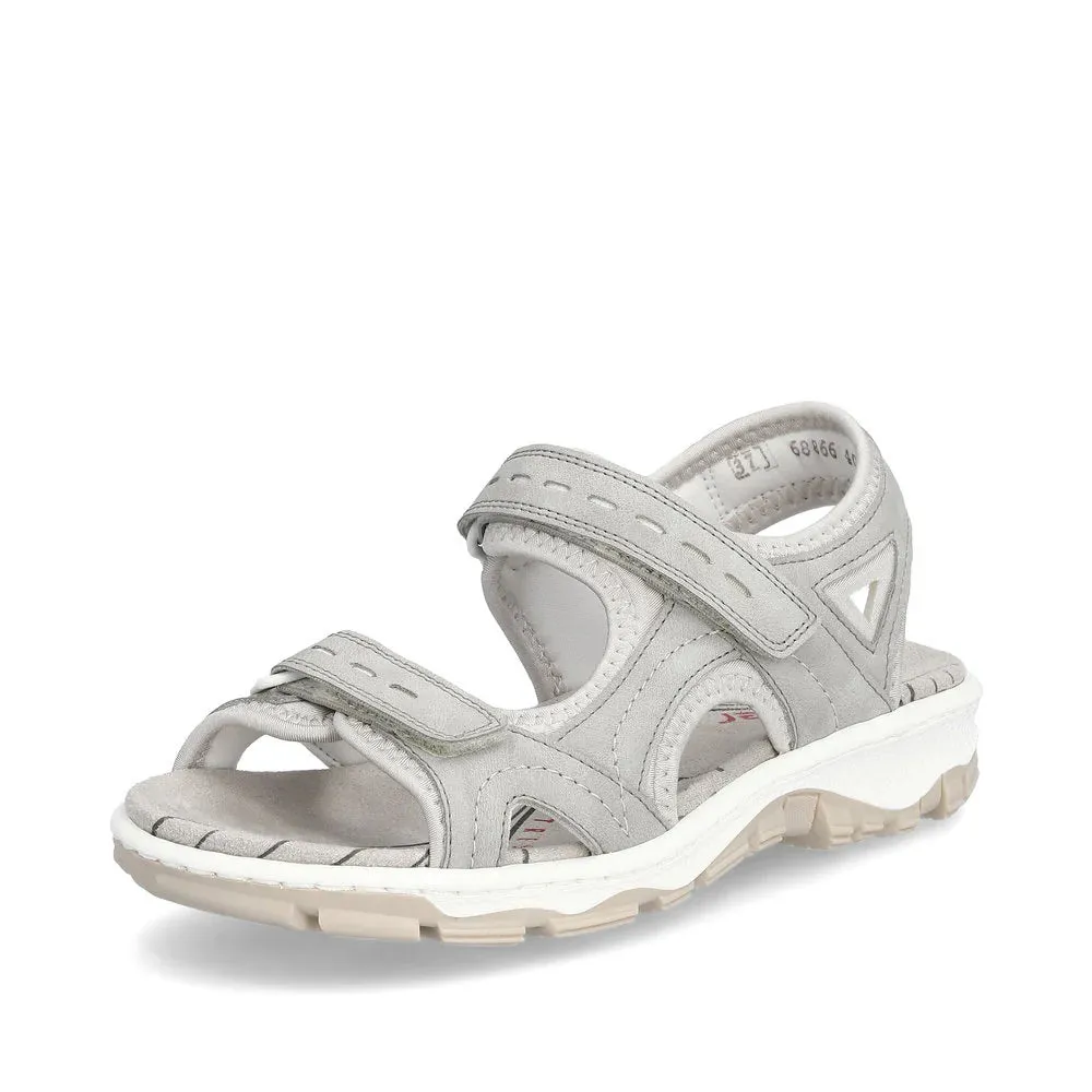 Rieker Schuhe 68866-40 Grau Mehrfarbig Klettverschluss