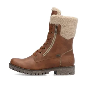 Rieker Schuhe 78522-24 Zimt Spitze/Reißverschluss gefüttert RTex