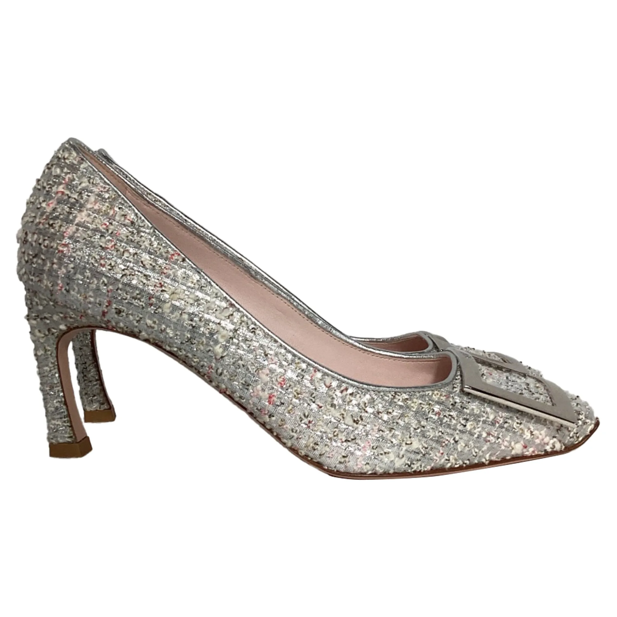 Roger Vivier Trompette Pumps in Weißem Tweed