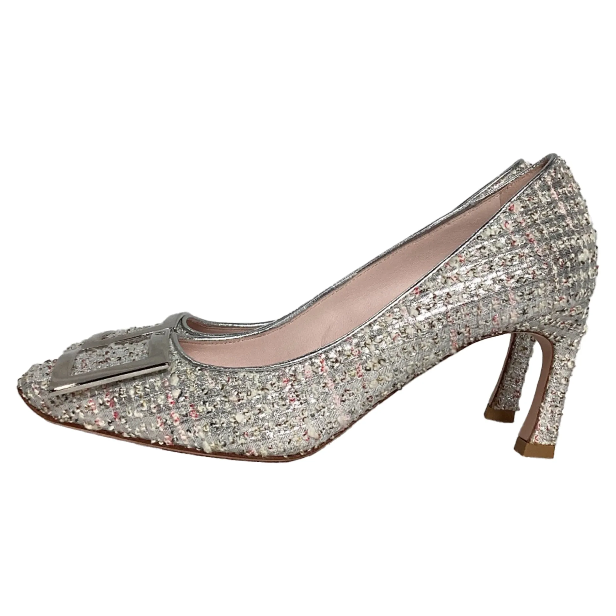 Roger Vivier Trompette Pumps in Weißem Tweed