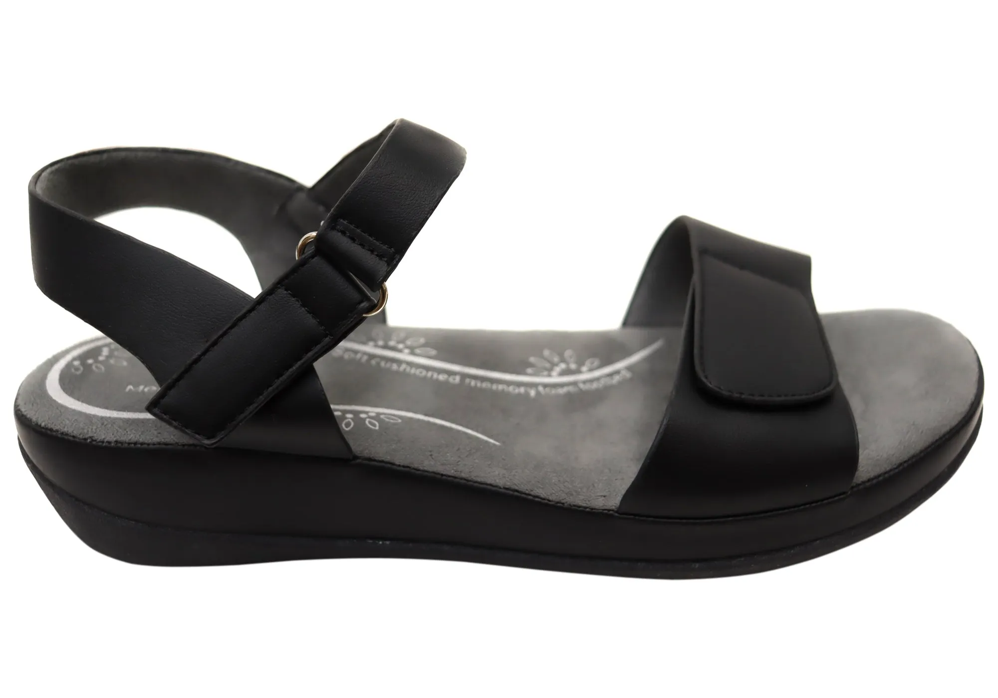 Scholl Orthaheel Carly Damen Bequeme Memory-Schaum-Sandalen Scholl Orthaheel Schuhe