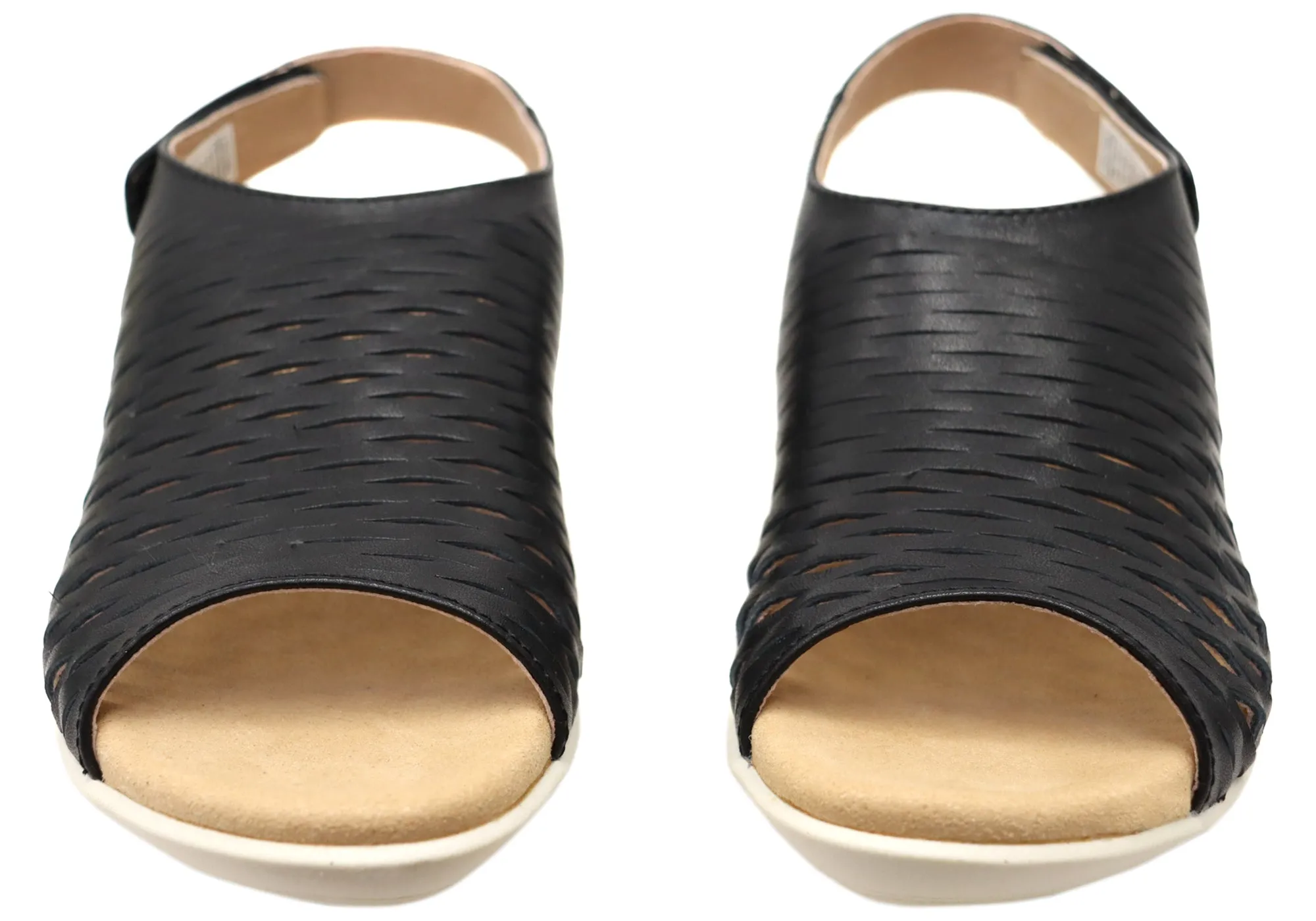 Scholl Orthaheel Tulsa Damen Bequeme Ledersandalen mit Keilabsatz Scholl Orthaheel Schuhe