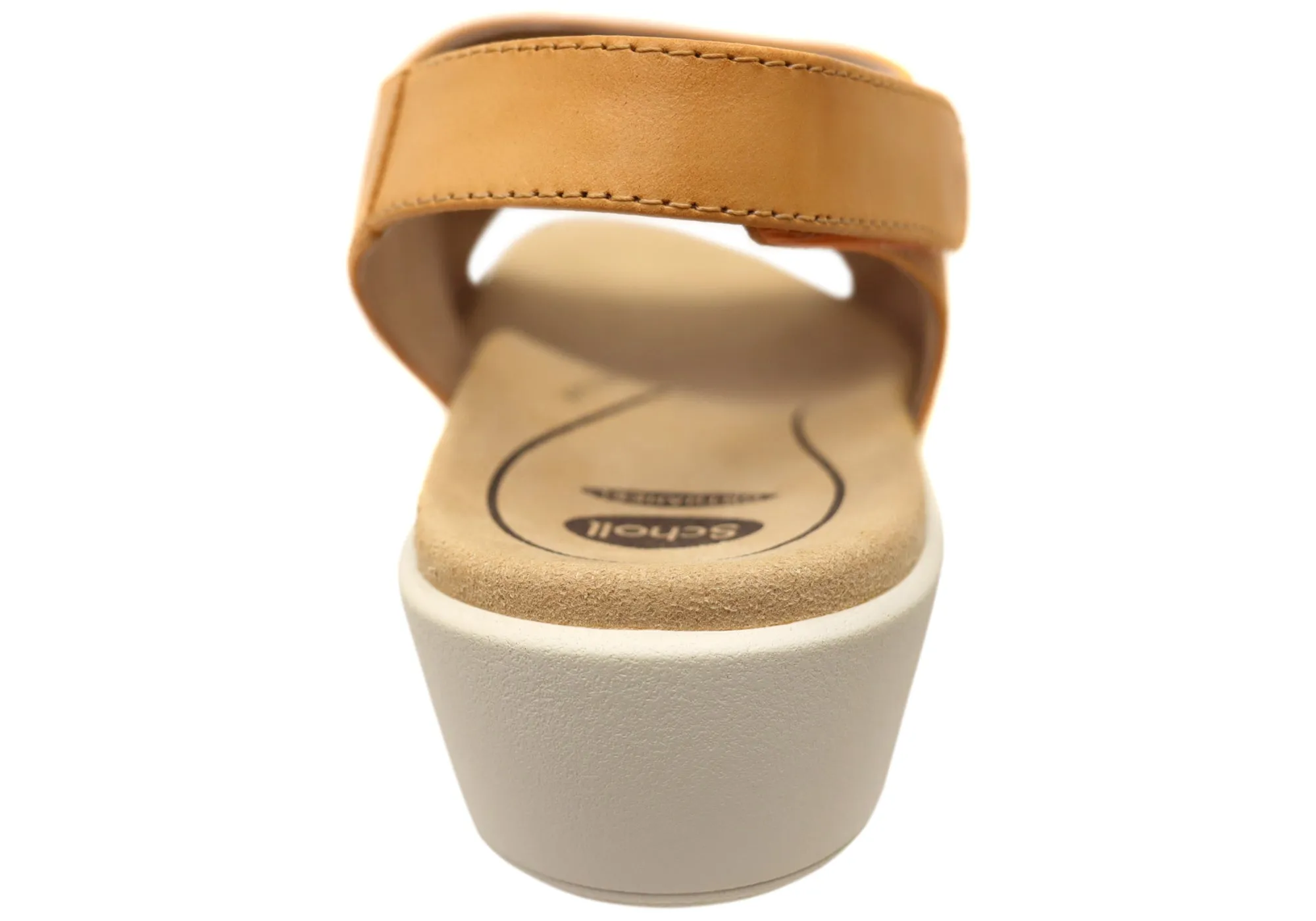 Scholl Orthaheel Tulsa Damen Bequeme Ledersandalen mit Keilabsatz Scholl Orthaheel Schuhe