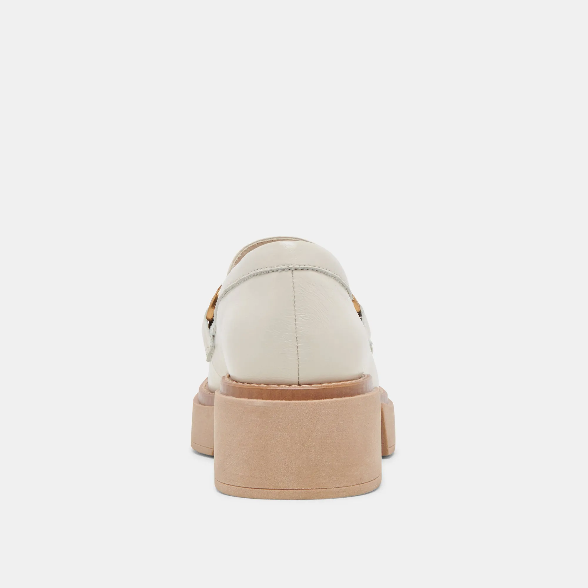SHEENA LOAFERS ELFENBEIN CRINKLE GLANZLEDER