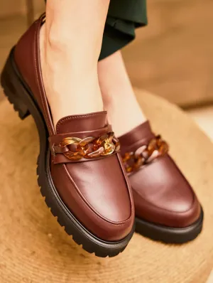 Sherlock Vegan Getreideleder-Loafer | Schokolade
