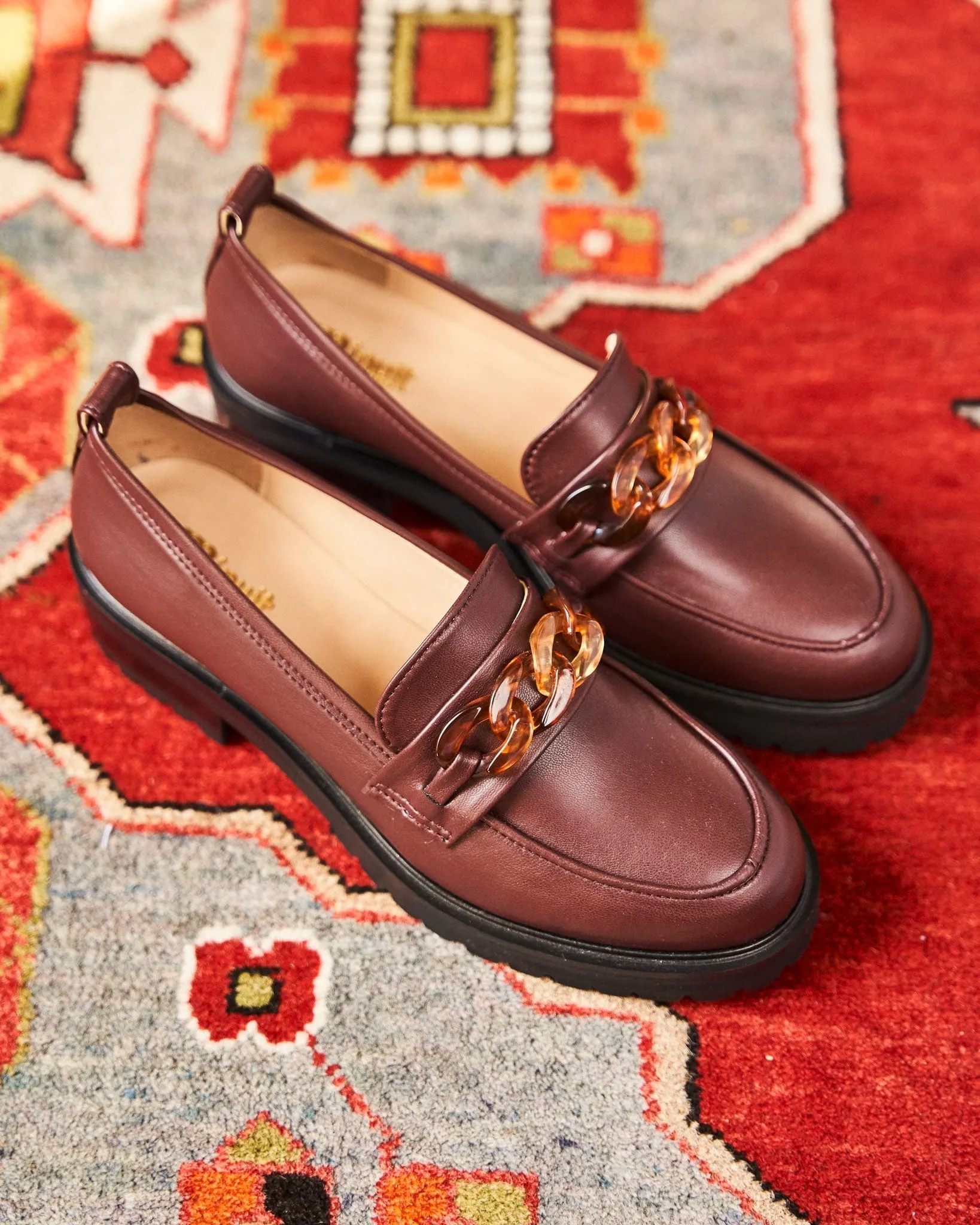 Sherlock Vegan Getreideleder-Loafer | Schokolade