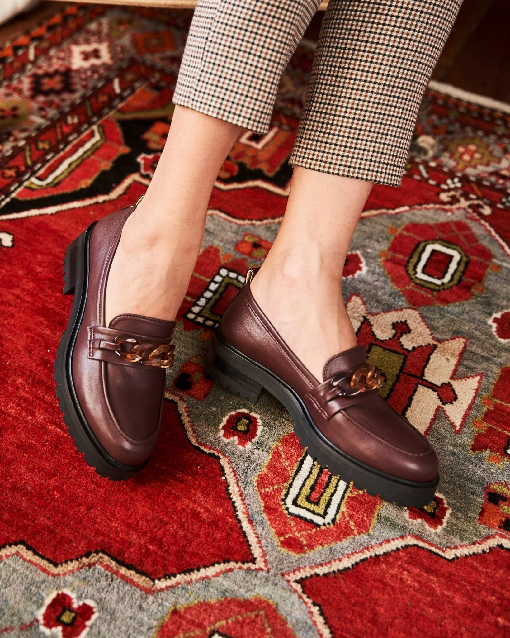 Sherlock Vegan Getreideleder-Loafer | Schokolade
