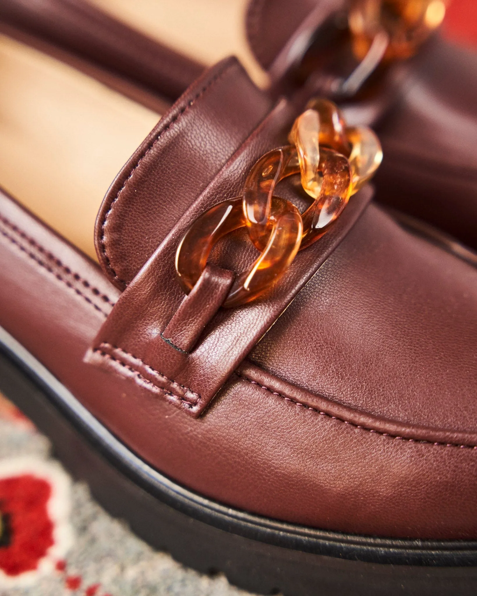 Sherlock Vegan Getreideleder-Loafer | Schokolade