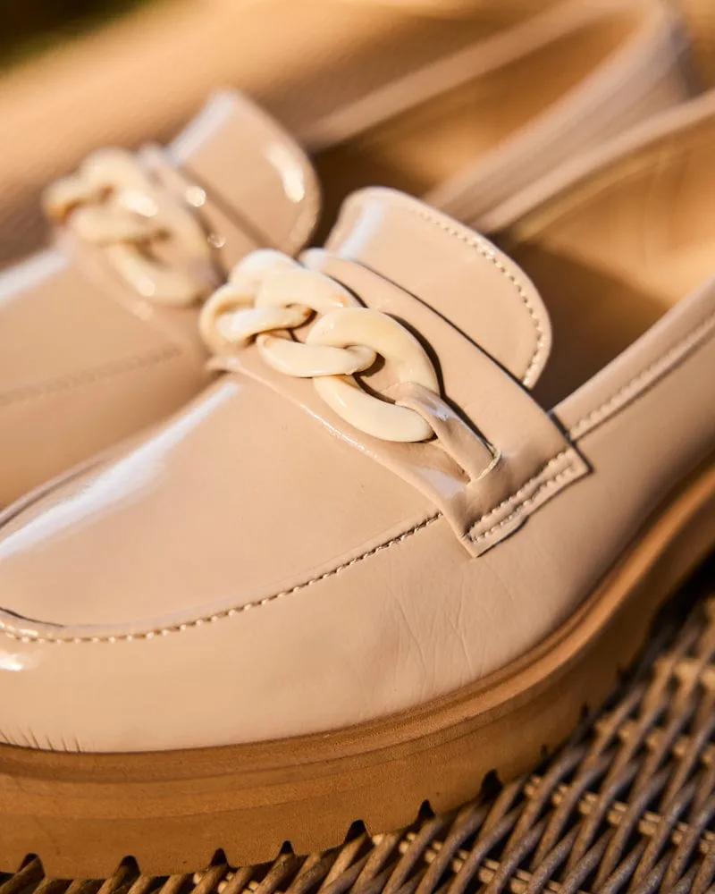 Sherlock Vegan Grain Leder-Patent-Loafer | Düne