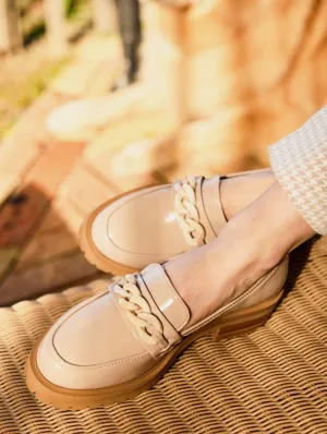 Sherlock Vegan Grain Leder-Patent-Loafer | Düne