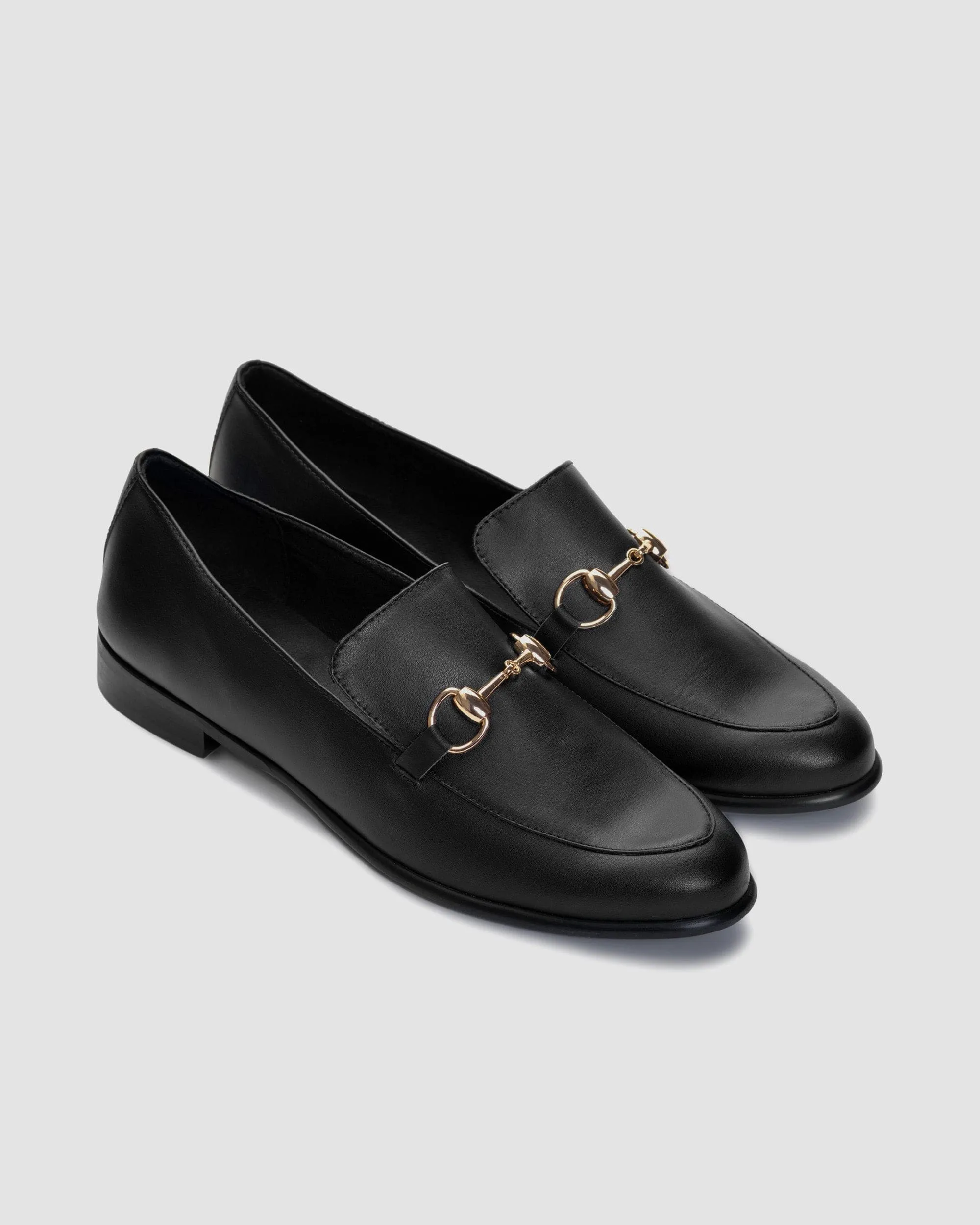 Shiv Damen Traubenleder Vegane Loafers | Schwarz