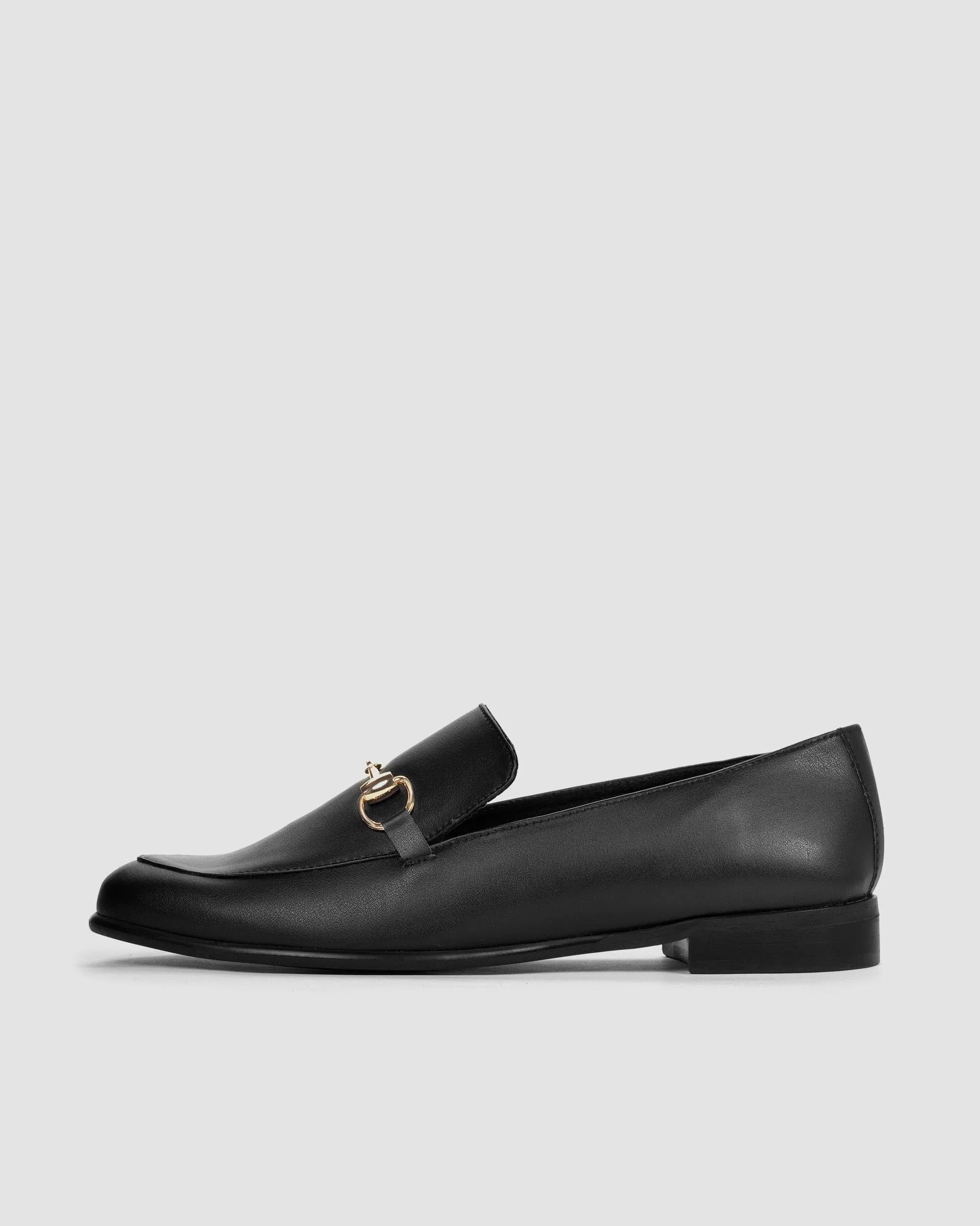 Shiv Damen Traubenleder Vegane Loafers | Schwarz