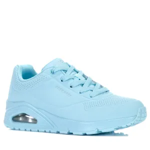 Skechers Uno - Stand On Air 73690 Hellblaue Schuhe_Skechers