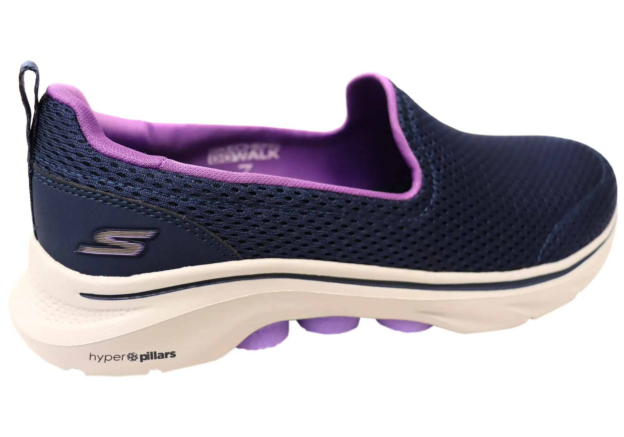 Skechers Damen GOwalk 7 Razi Bequeme Schlupfschuhe Skechers Schuhe