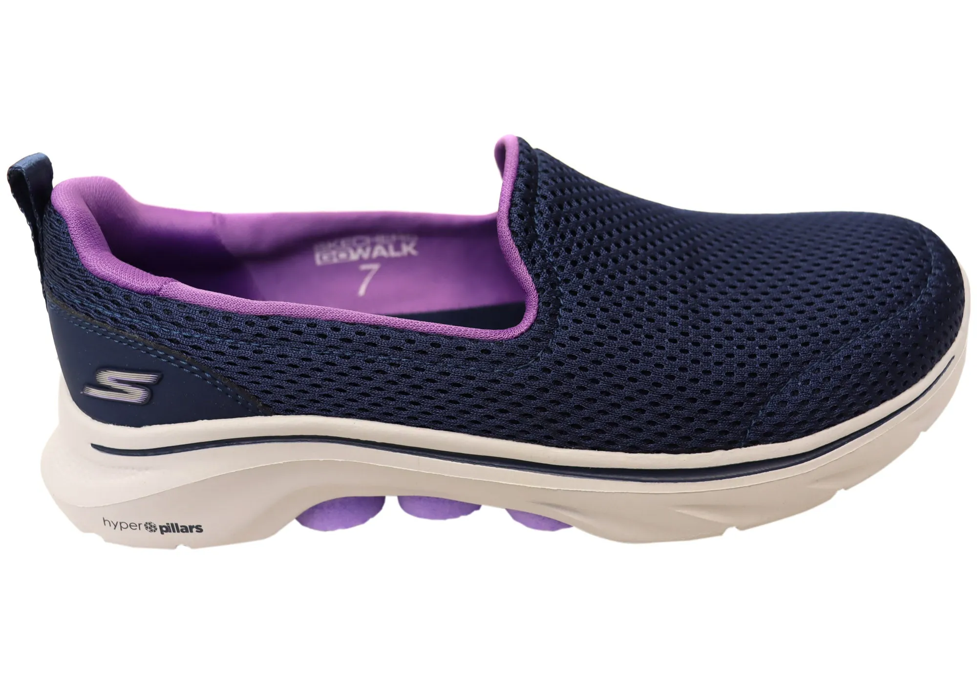 Skechers Damen GOwalk 7 Razi Bequeme Schlupfschuhe Skechers Schuhe
