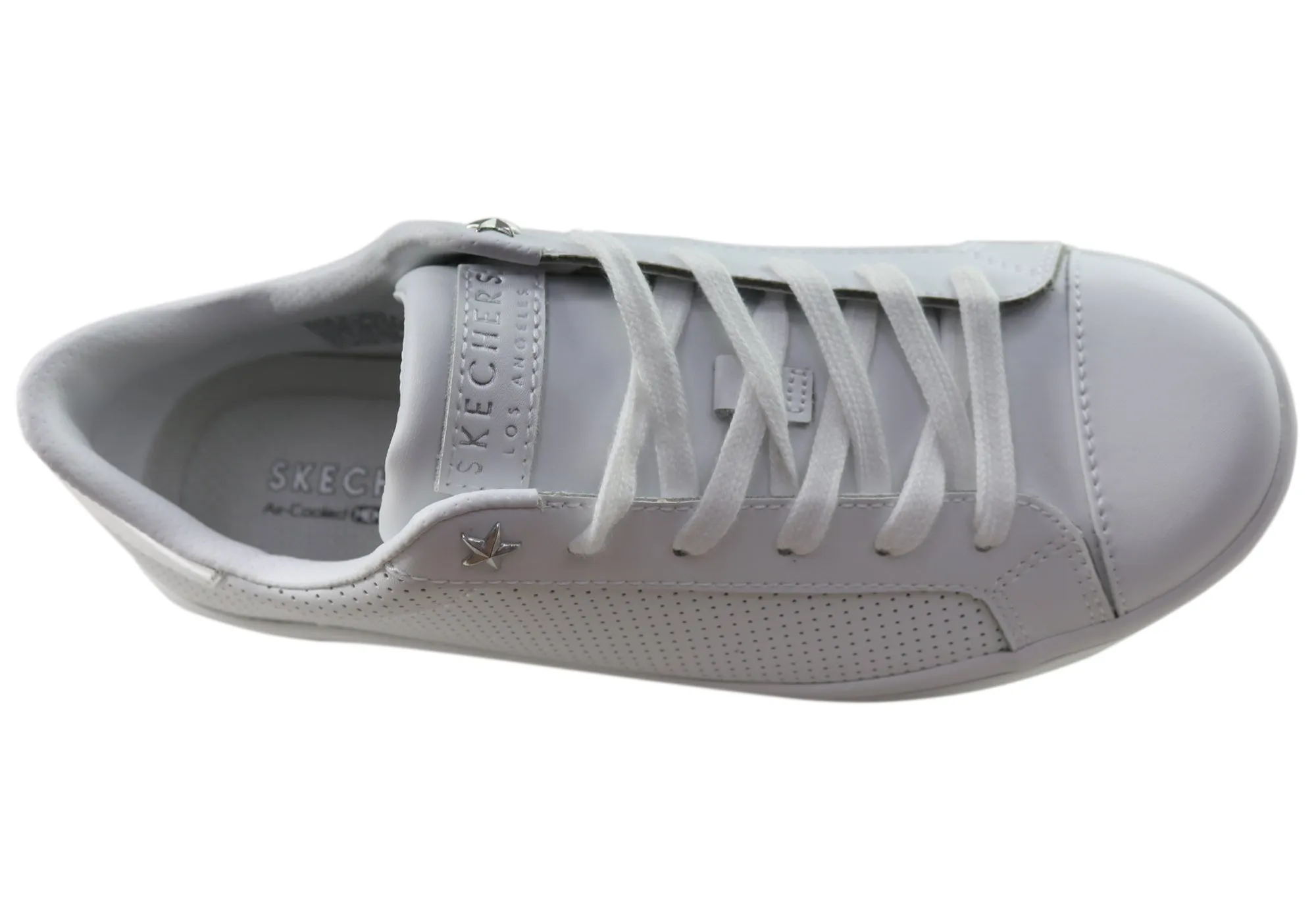Skechers Damen Hi Lite Per Fect Leder Memory Foam Freizeitschuhe Skechers Schuhe