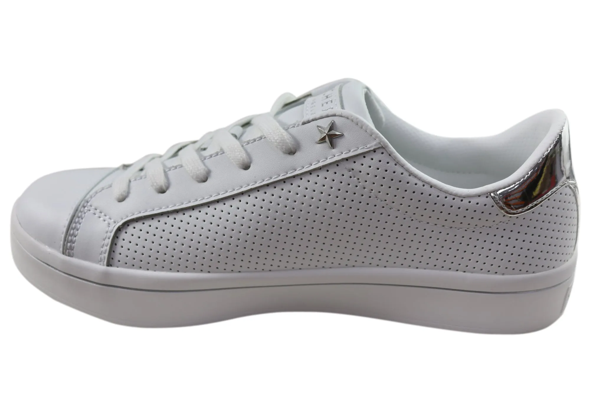 Skechers Damen Hi Lite Per Fect Leder Memory Foam Freizeitschuhe Skechers Schuhe