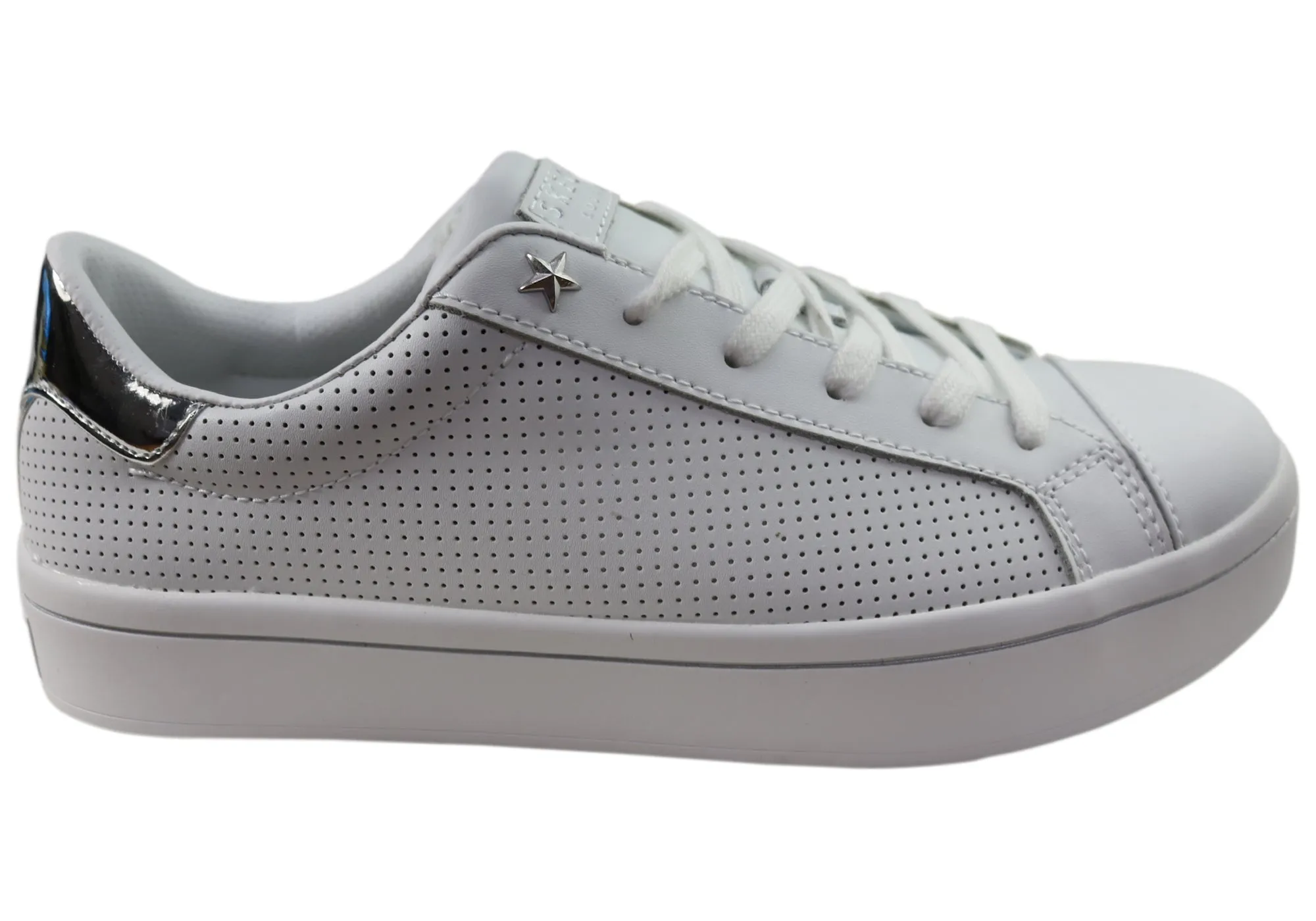 Skechers Damen Hi Lite Per Fect Leder Memory Foam Freizeitschuhe Skechers Schuhe