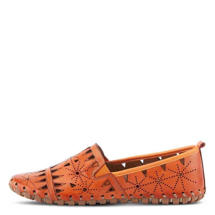 Spring Step Damen Fusaro Slip-On Flats in Orange