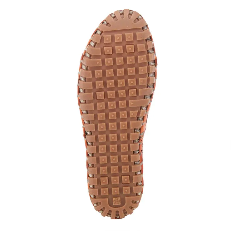 Spring Step Damen Fusaro Slip-On Flats in Orange