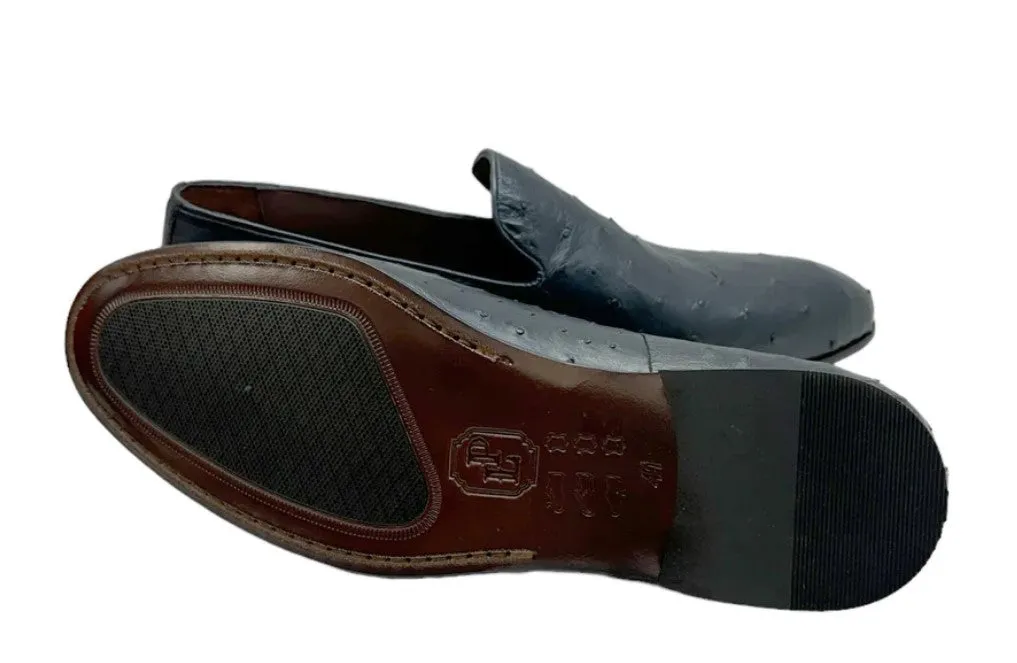 Stil: Pelle Warren Straußenleder P00059 Marineblau