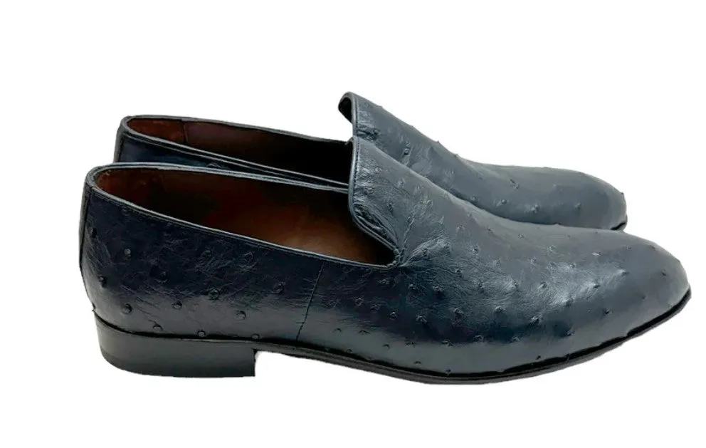 Stil: Pelle Warren Straußenleder P00059 Marineblau