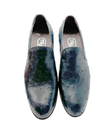 Stil: Pelle Warren Straußenleder P00059 Marineblau
