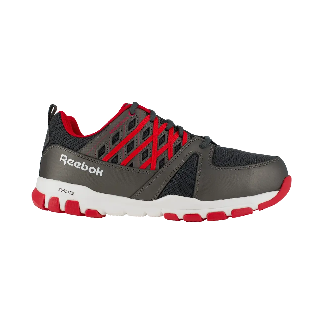 Sublite Stahlkappen-Sportschuh für die Arbeit Schwarz/Rot