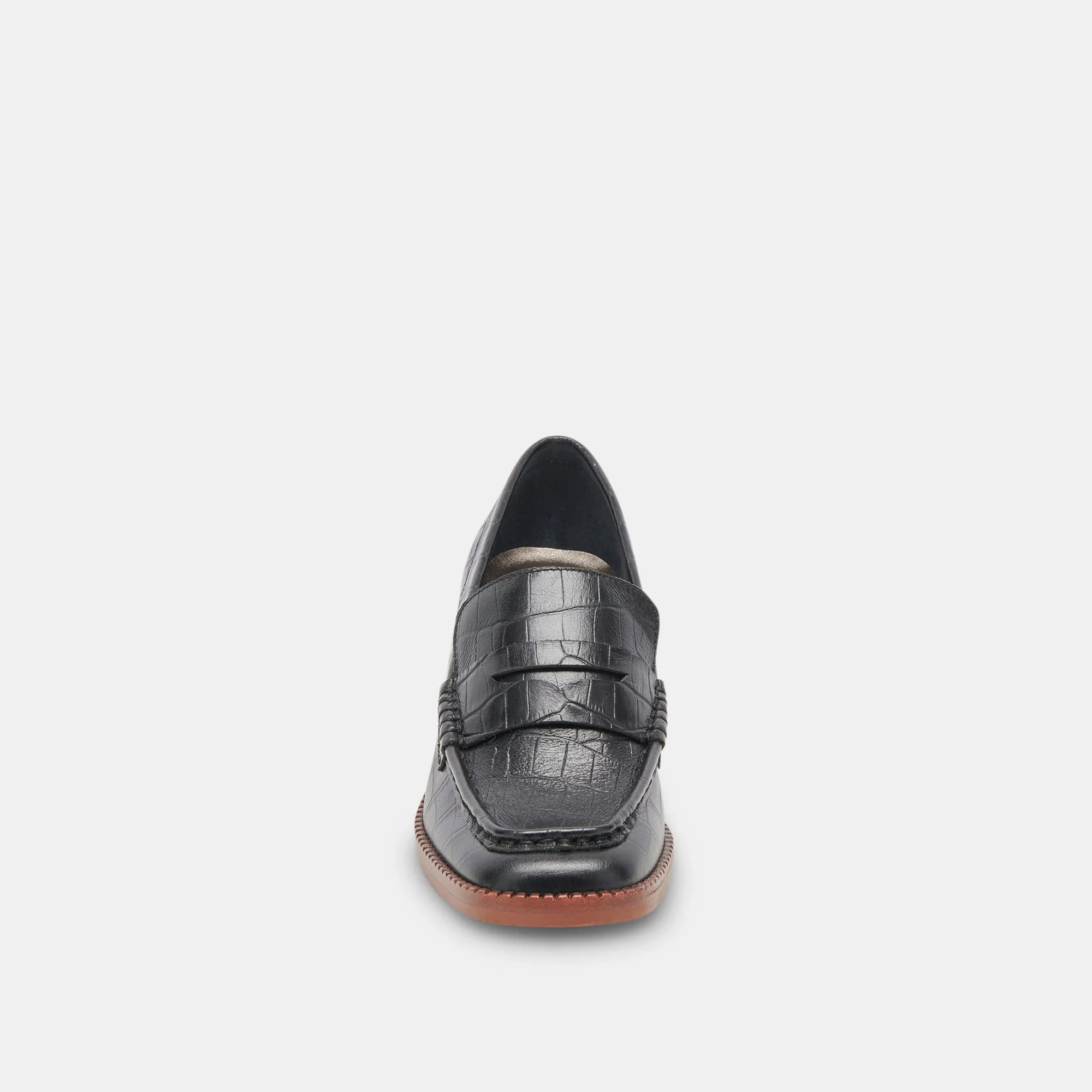 TALIE LOAFERS SCHWARZ GEPRÄGTES LEDER - re:vita