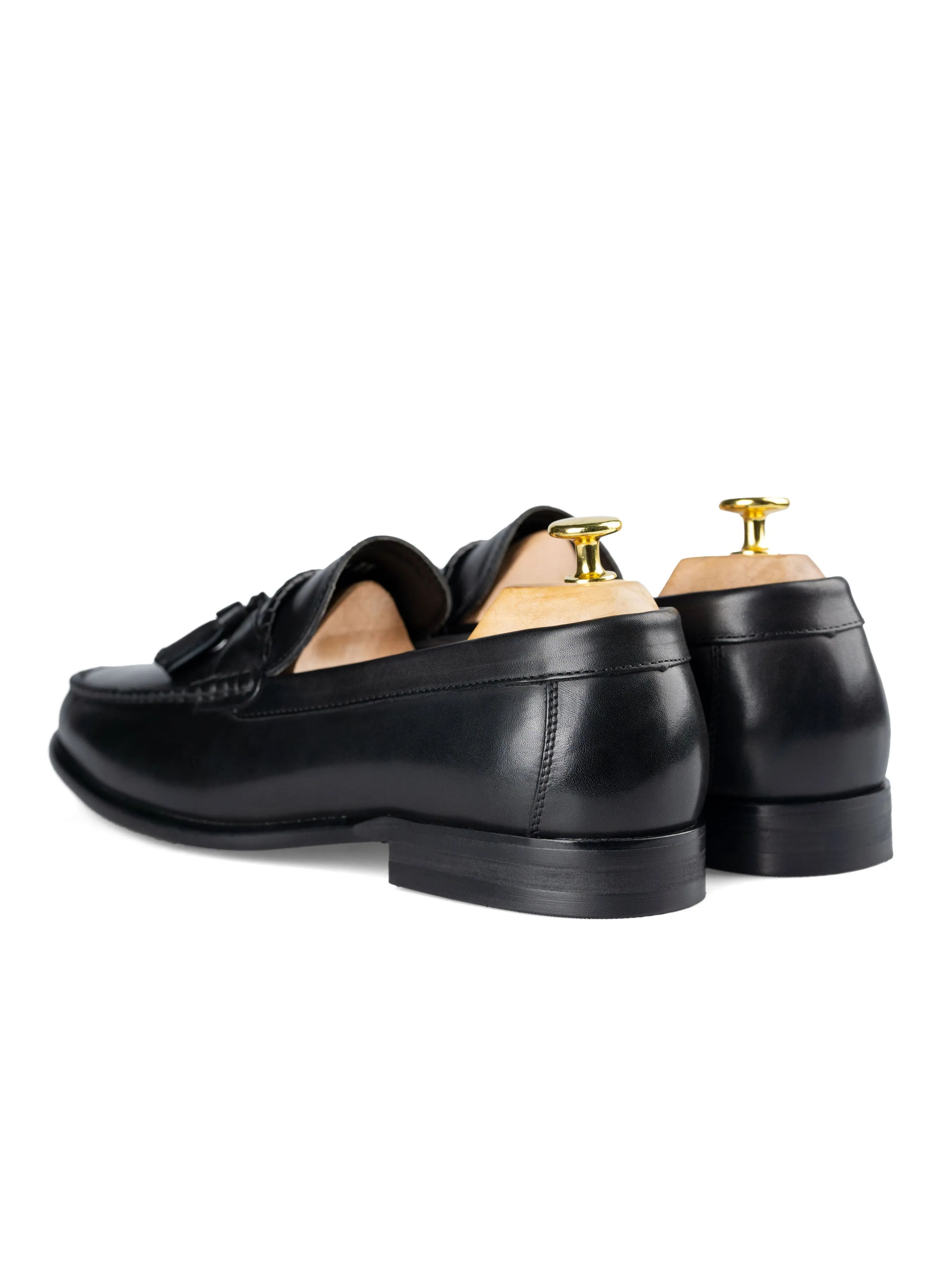 Quaste Moccasin Loafer - Einfarbig Schwarz