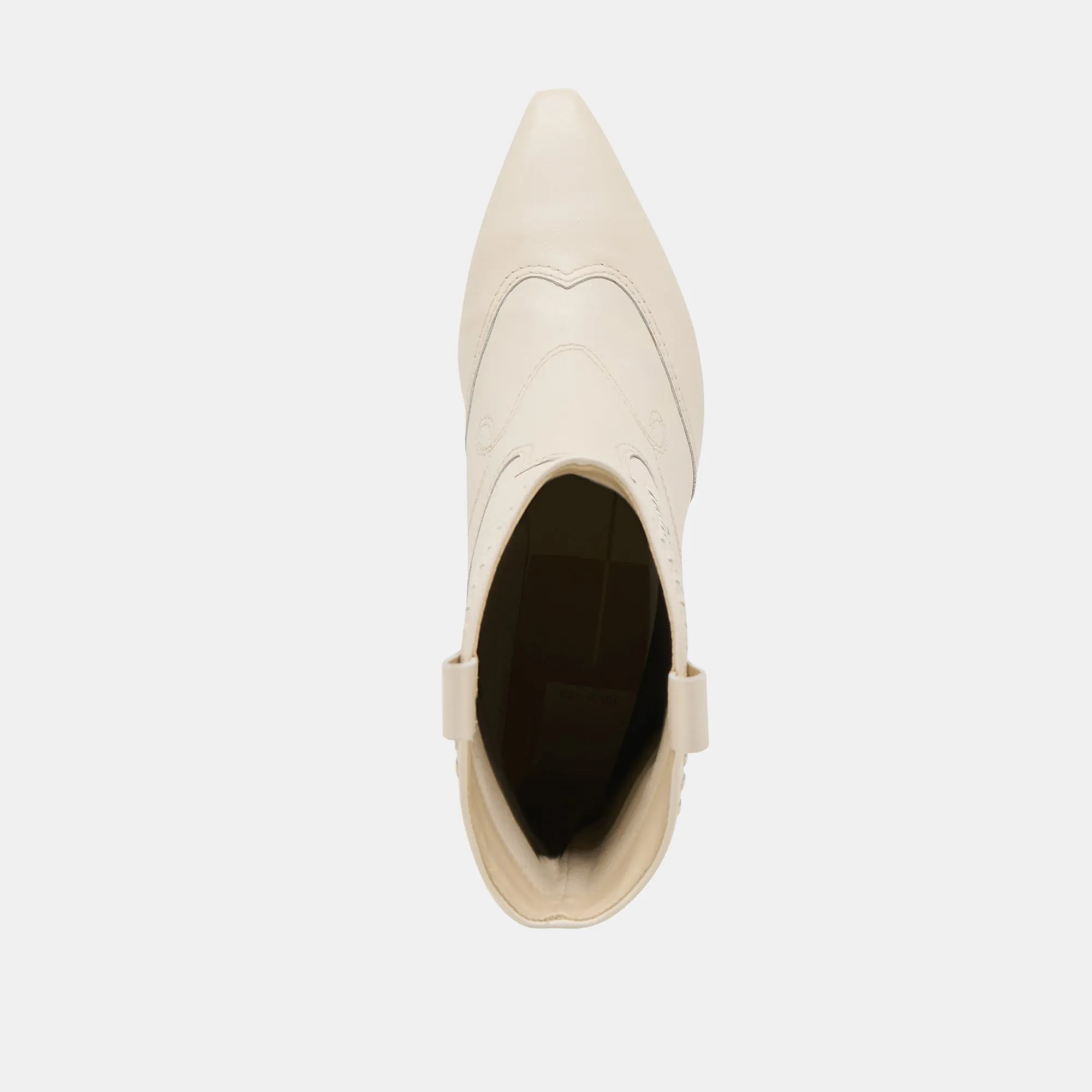 TAVLA STIEFEL IN WEISSEM LEDER