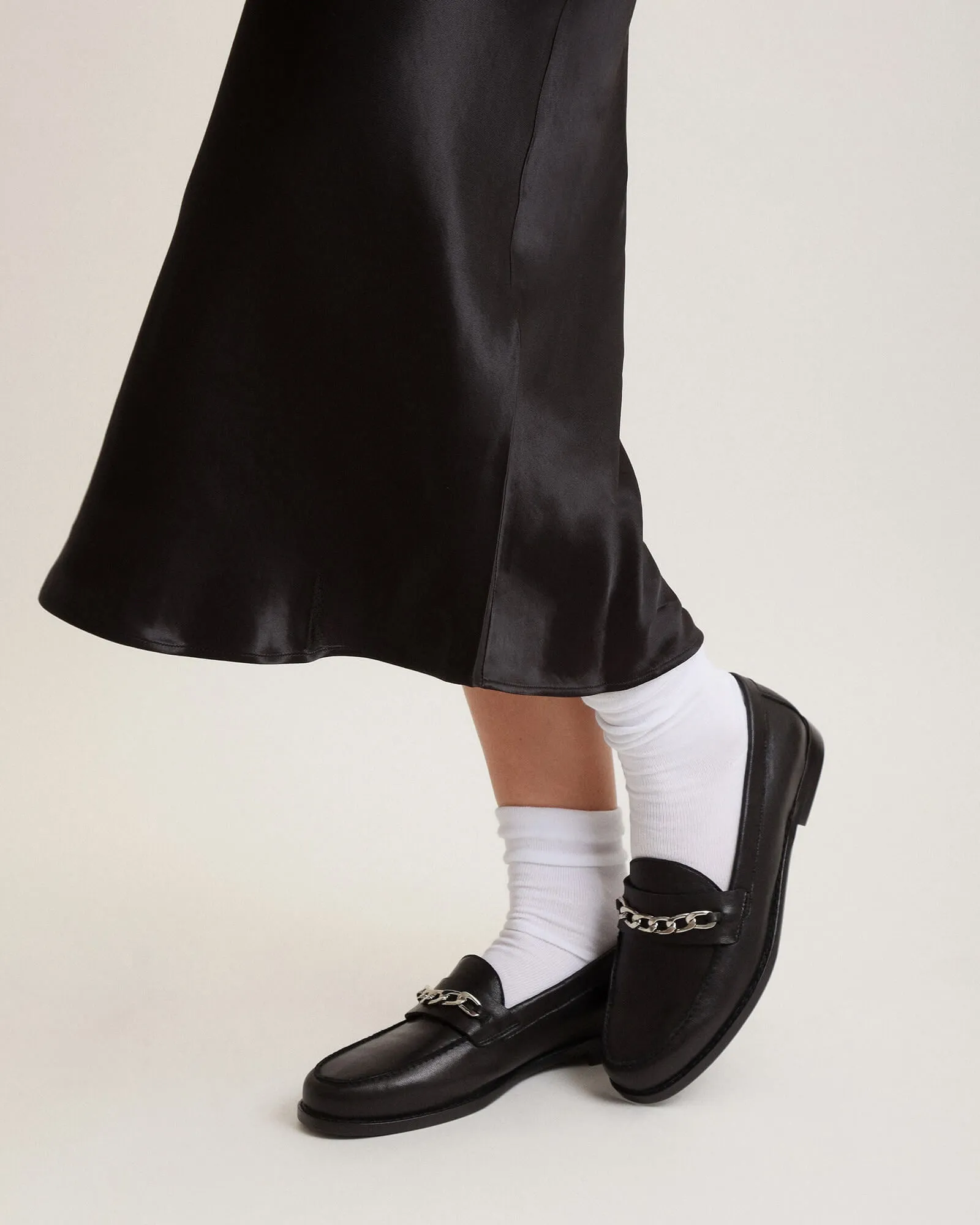 THEA LOAFERS SCHWARZES LEDER