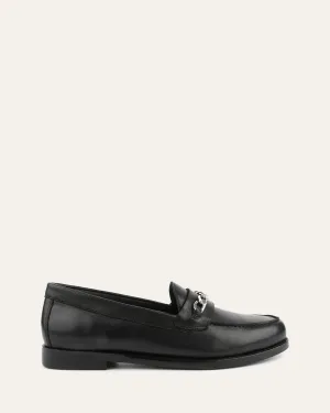 THEA LOAFERS SCHWARZES LEDER