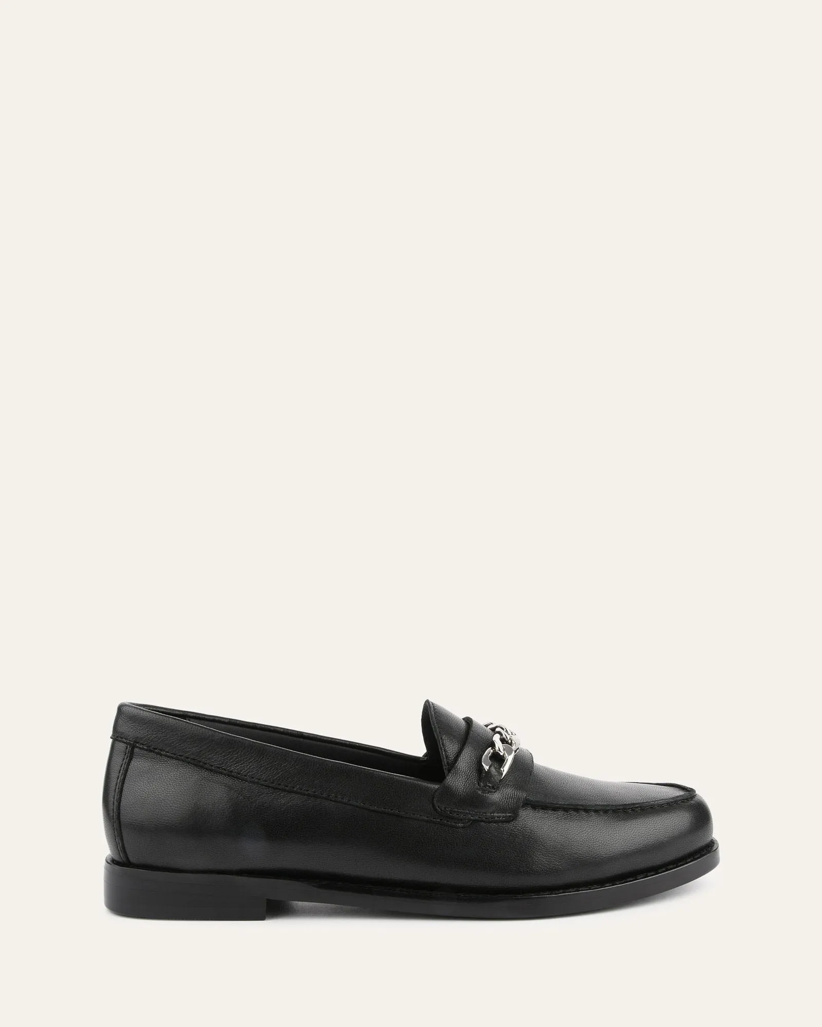 THEA LOAFERS SCHWARZES LEDER