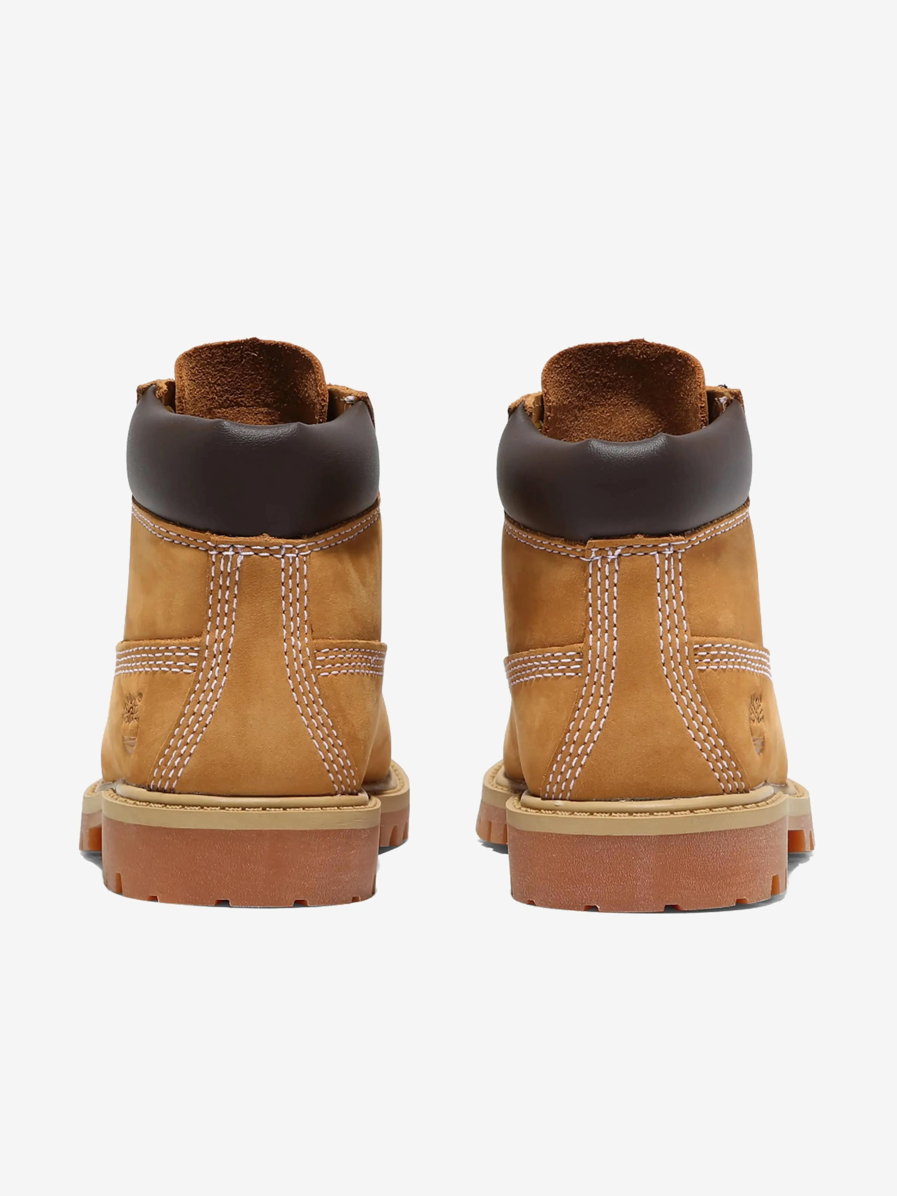 Timberland Kids 6-Zoll Schnürstiefel wasserdicht in Beige