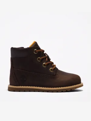 Timberland Kids Mid Schnürstiefel in Braun