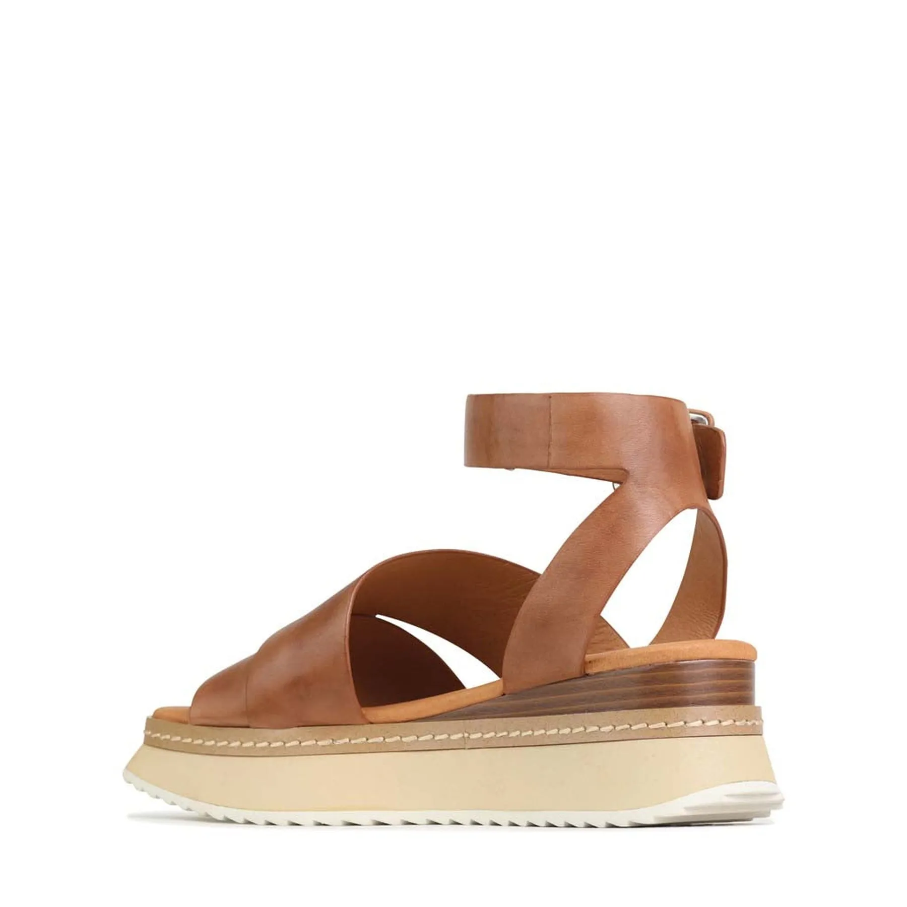 TONALITY LEDER PLATTFORM SANDALEN
