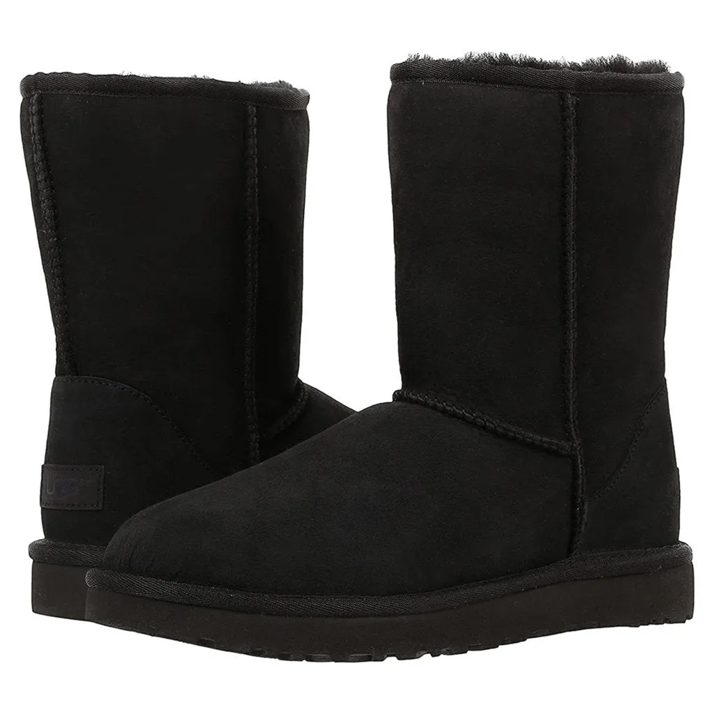 Ugg Classic Short II Wildleder Schaffell Winterstiefel für Damen