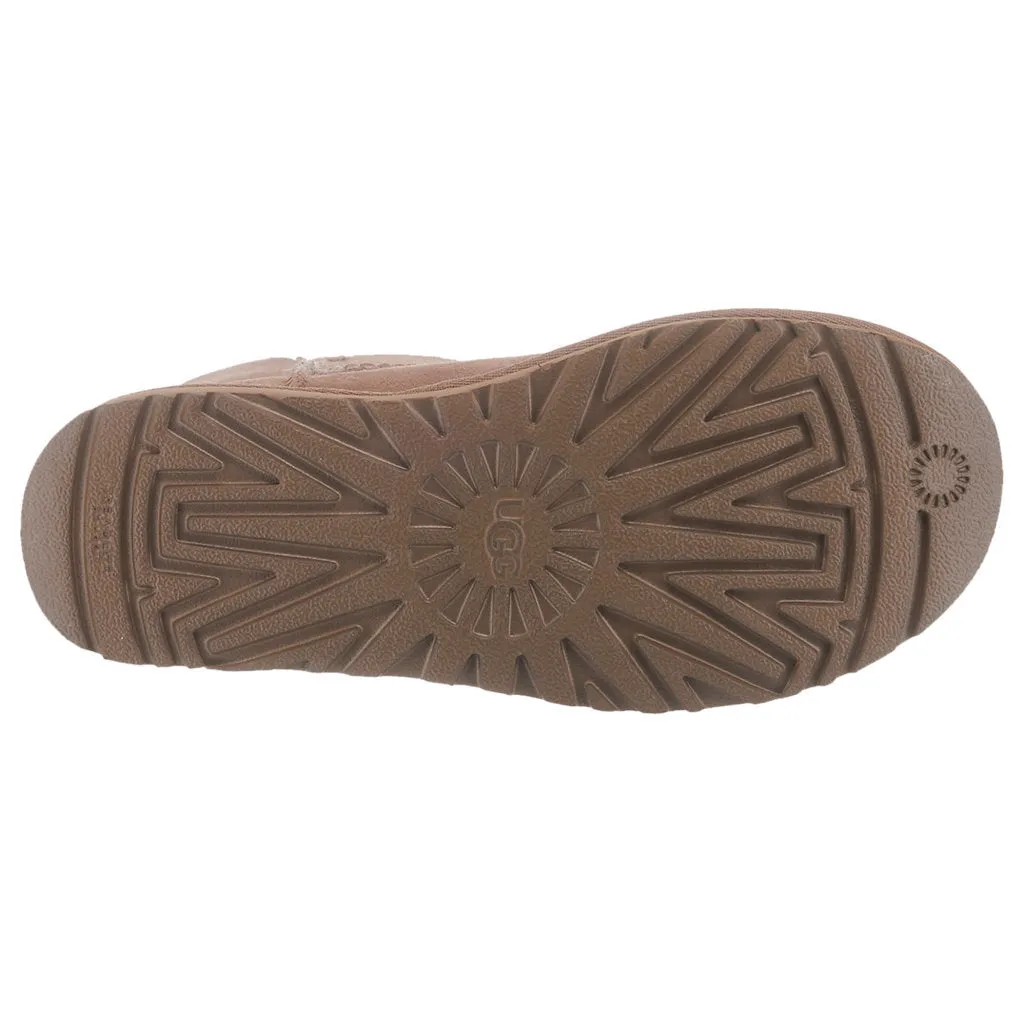 Ugg Classic Short II Wildleder Schaffell Winterstiefel für Damen