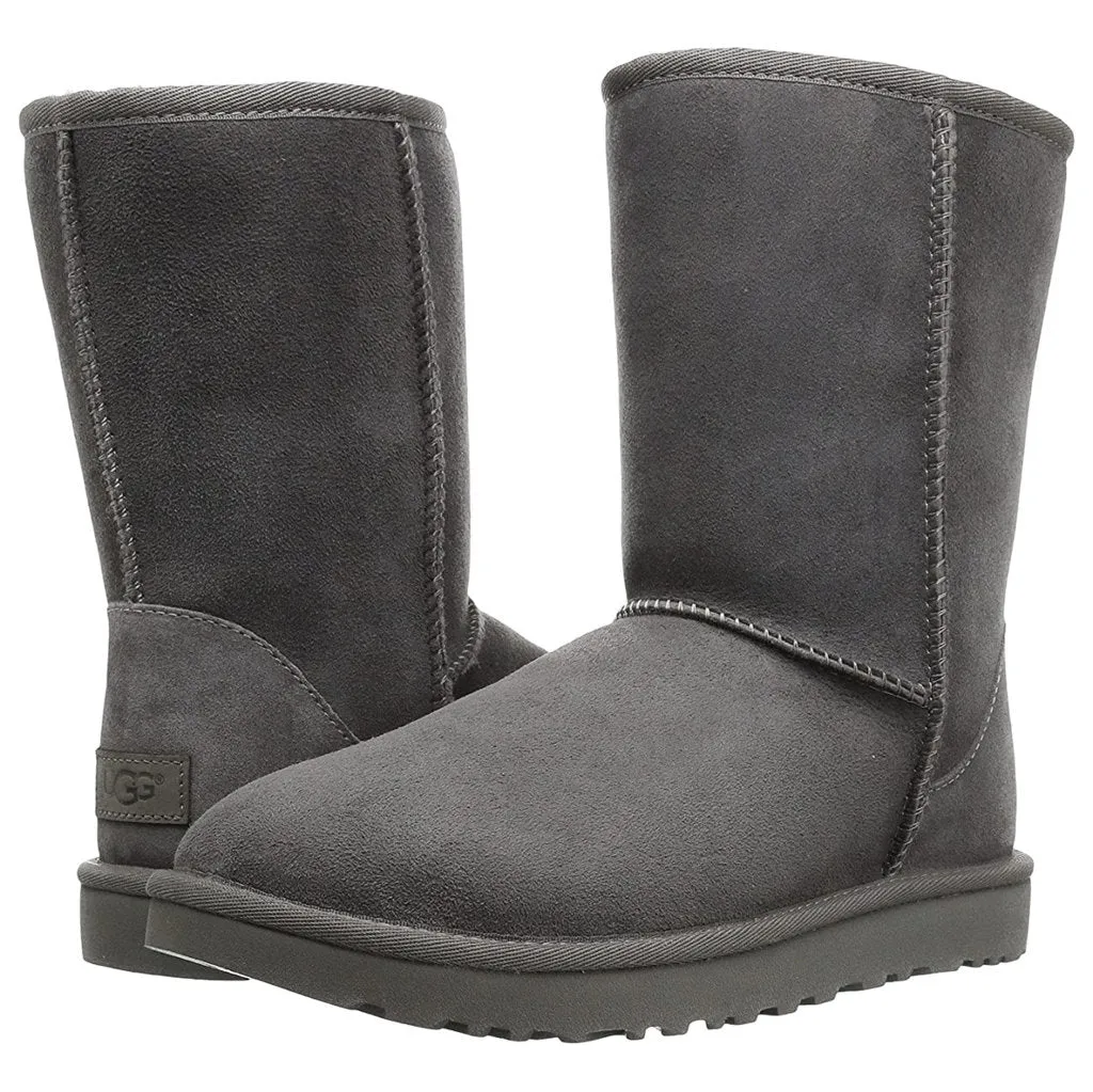 Ugg Classic Short II Wildleder Schaffell Winterstiefel für Damen
