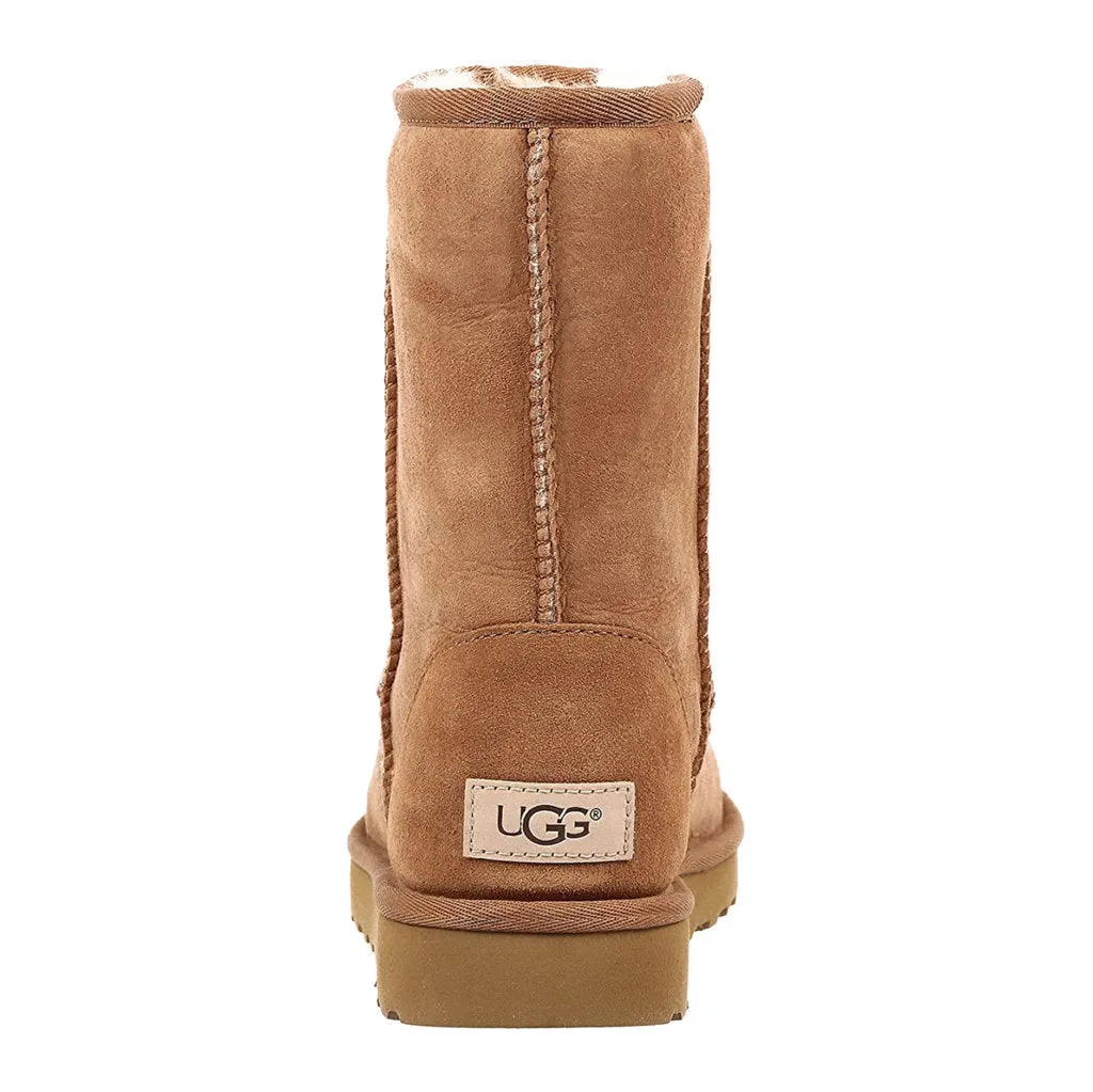 Ugg Classic Short II Wildleder Schaffell Winterstiefel für Damen
