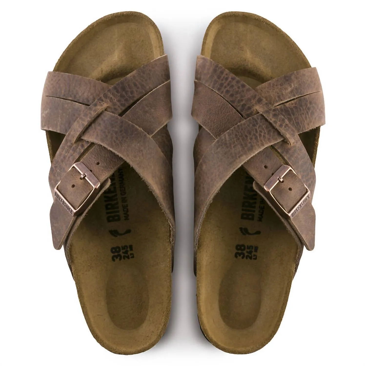 Unisex Lugano Sandalen - Regular Fit in Altbraun