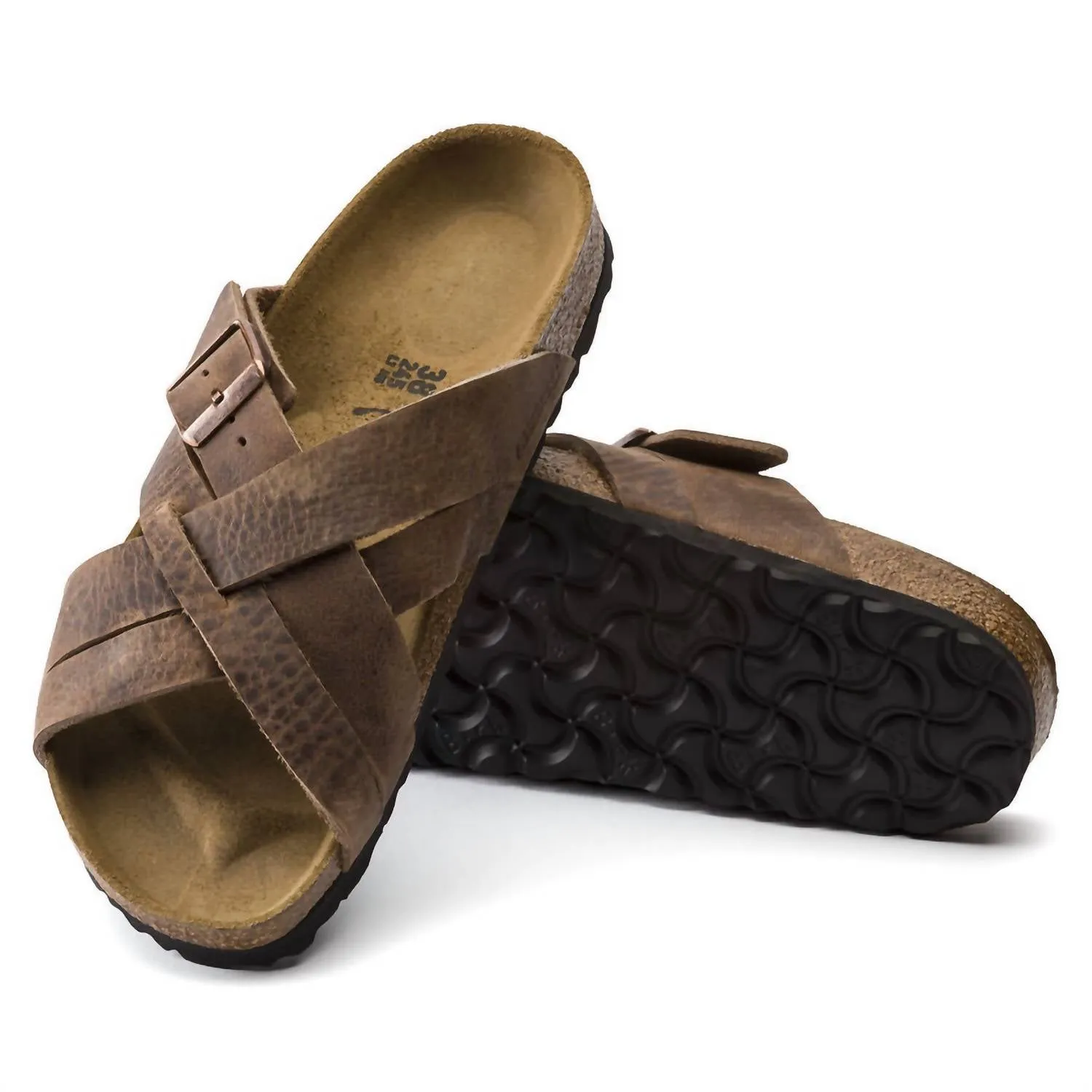 Unisex Lugano Sandalen - Regular Fit in Altbraun