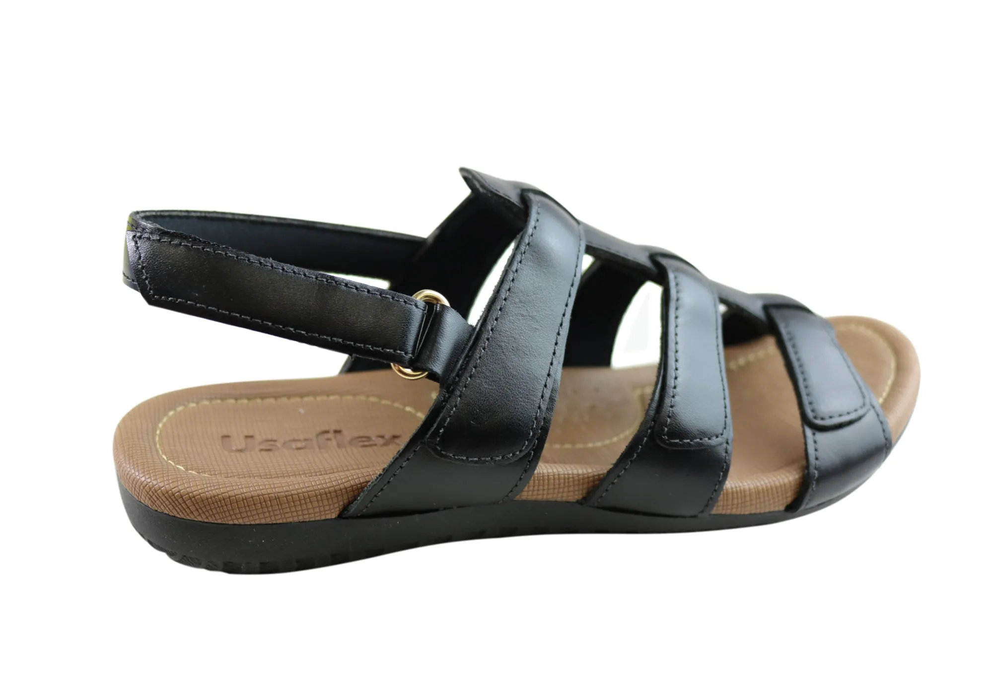 Usaflex Lani Damen Komfort Sandalen mit Polsterung aus Leder, hergestellt in Brasilien Usaflex Schuhe